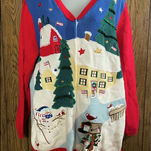 Quacker Factory Christmas Cardigan - Picture 1 of 3